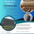 Eduskuntavierailu huhtikuussa 2026